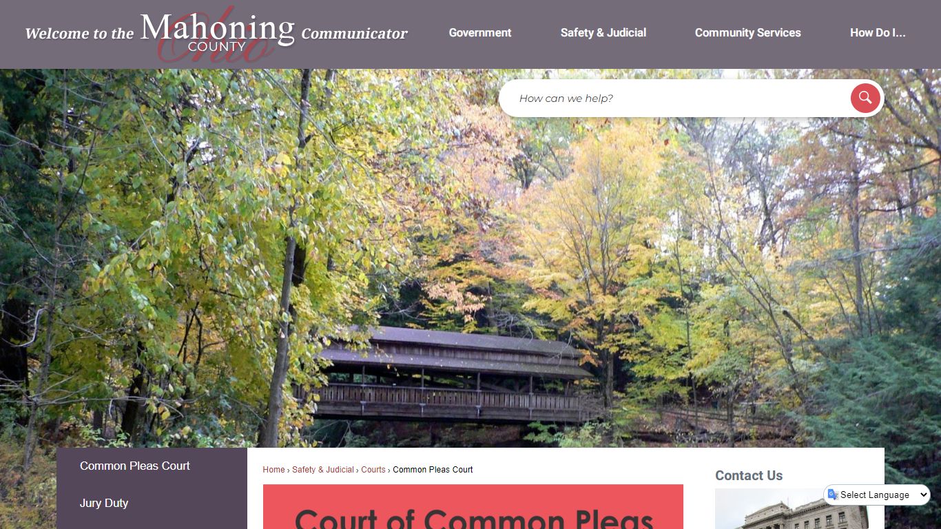 Common Pleas Court | Mahoning County, OH